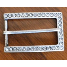  Belt Buckle with Rhinestone Crystals